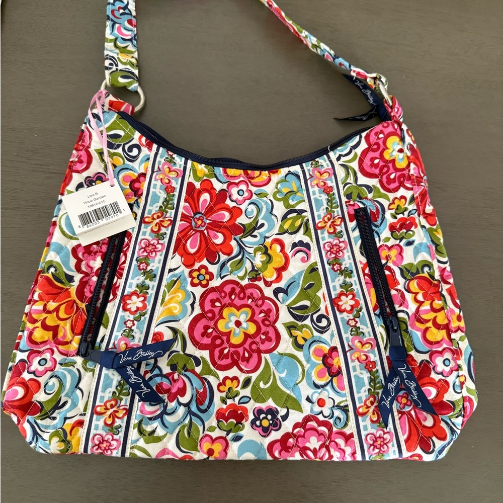 NWT Vera Bradley Hope Garden Lisa B Handbag Purse Retired New - Picture 2 of 8